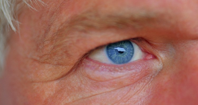 Close-up of senior man's eye