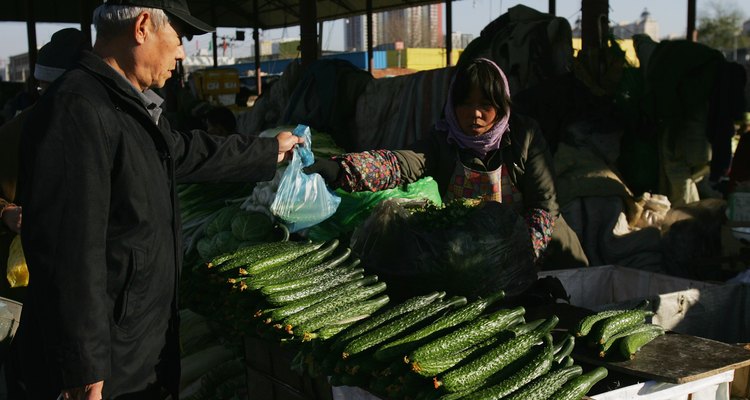 Pepinos asiáticos.