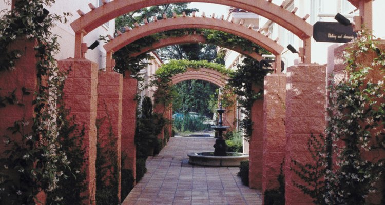 Brick is an option for building structures in your garden.