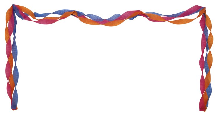 Make a party special with streamers lining the walls.