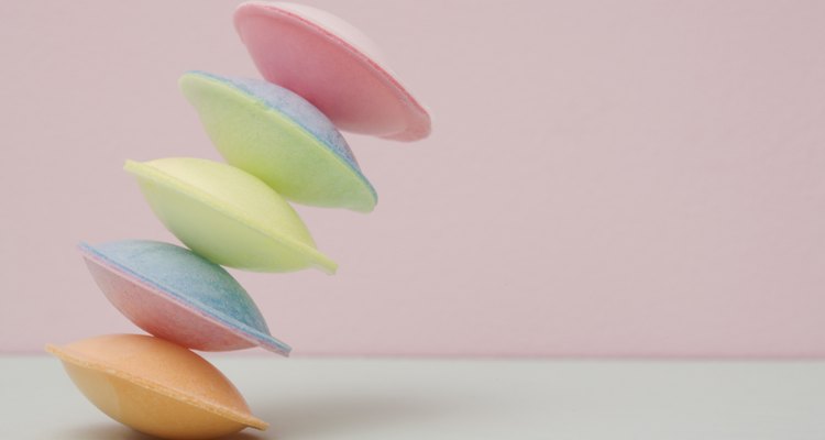 Making papier mache UFO's is a great way to keep the kids entertained.