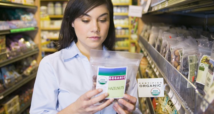 Woman grocery shopping