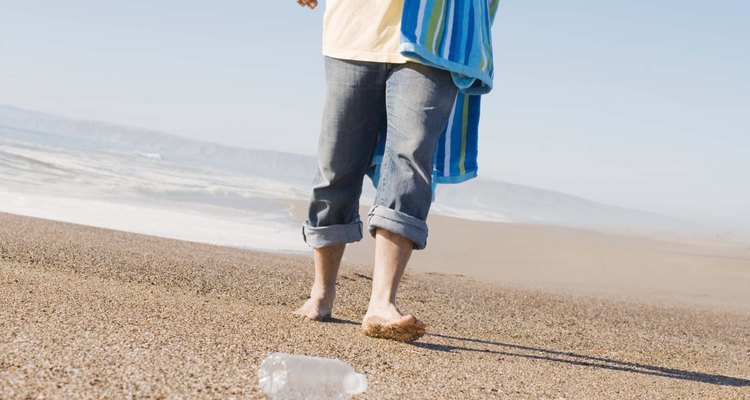 Litter on a beach is an inexcusable form of land pollution.