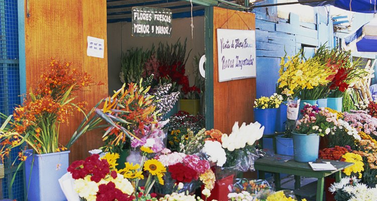 Flower market, Lima, Peru