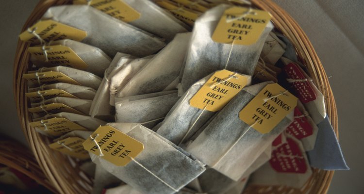 Basket of Tea Bags, Close Up