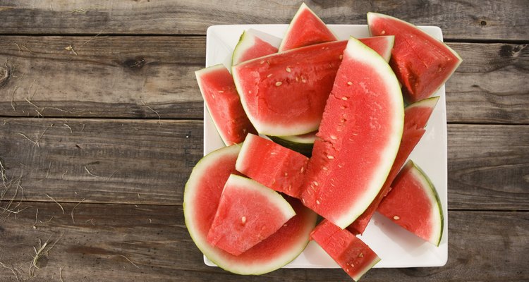 Sliced watermelon