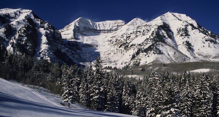 Campamento en las montañas Wasatch Mountains cerca de Riverton.