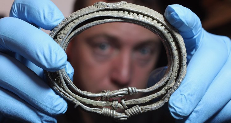 Artifacts From The Silverdale Viking Hoard Are Put On Display At The British Museum