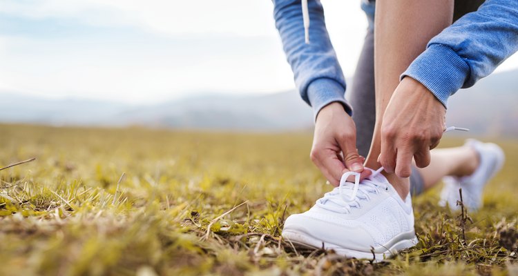 Young woman running