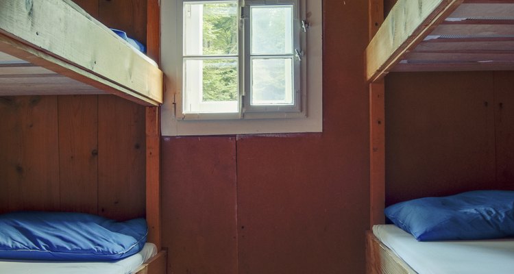 Bunk beds save space.