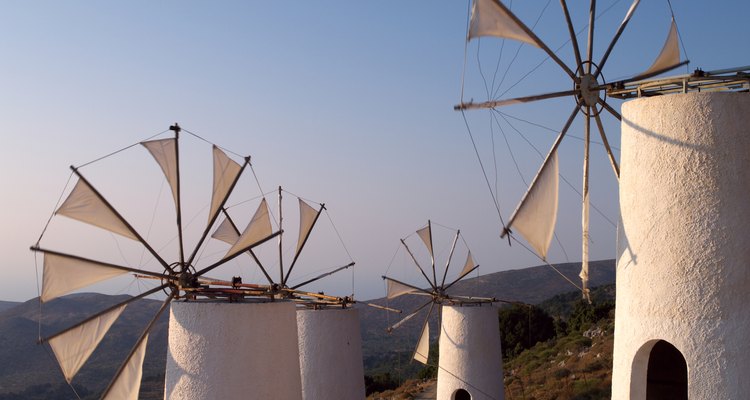 Molinos de torre de Creta.