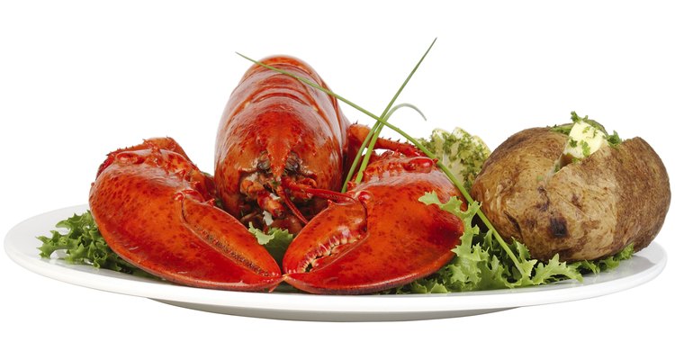 As caudas e garras da lagosta são as partes com a carne melhor e mais macia
