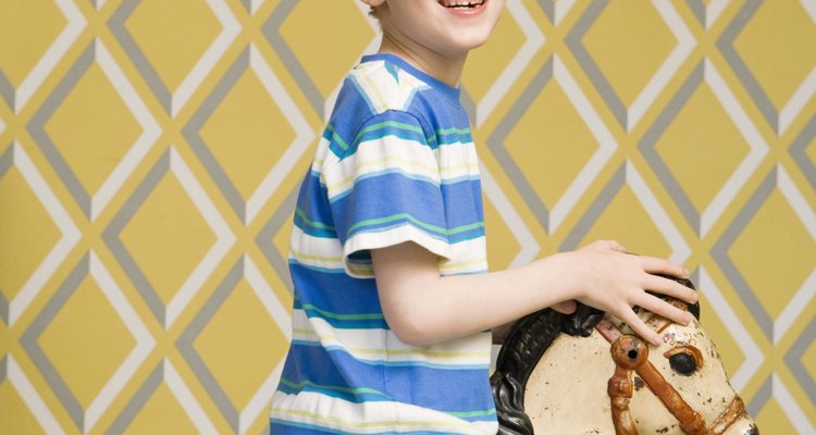 Rocking horses are still a favourite toy among small children.