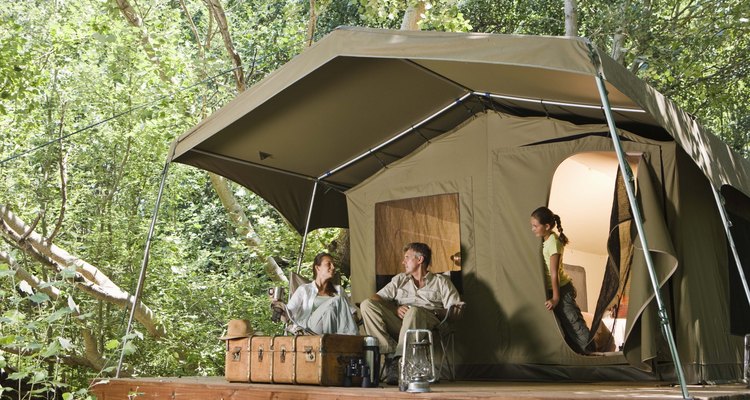 Canvas pop-up campers are easy to repair.