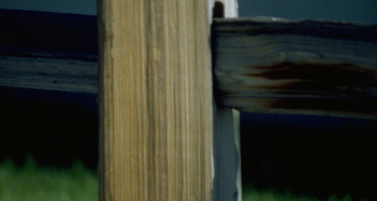 Rail fences can follow the contours of uneven ground.