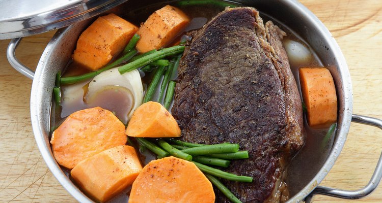 Pot roast with sweet potato