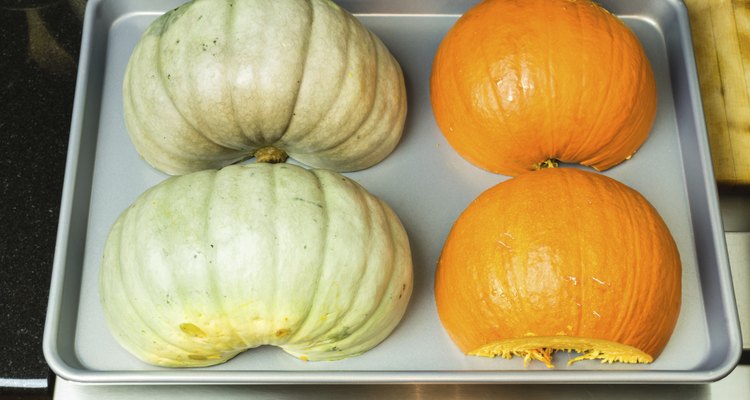 Squash and pumpkin ready to bake