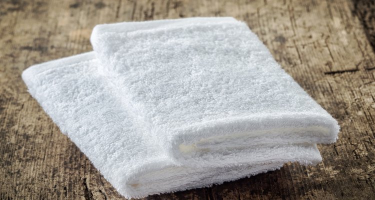 white spa towels