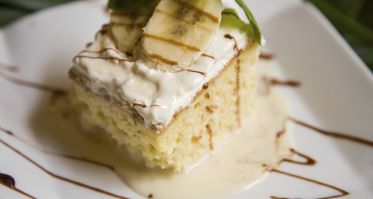 Tres Leches Cake with Banana