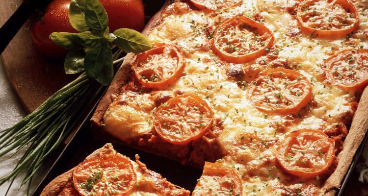 La mozarela fresca se usa en la cocina italiana auténtica.