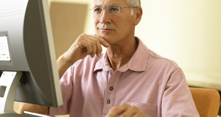 Man with computer