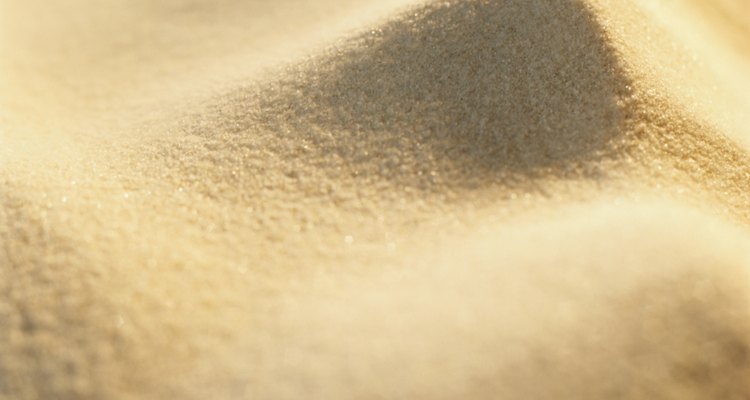 Calcule quanta areia irá precisar