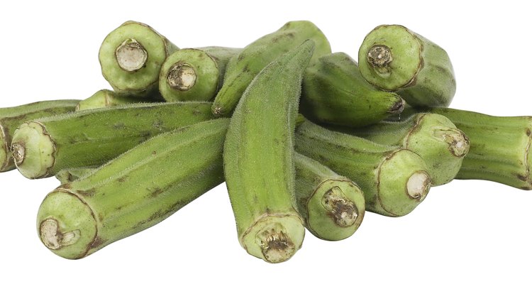 boiled okra