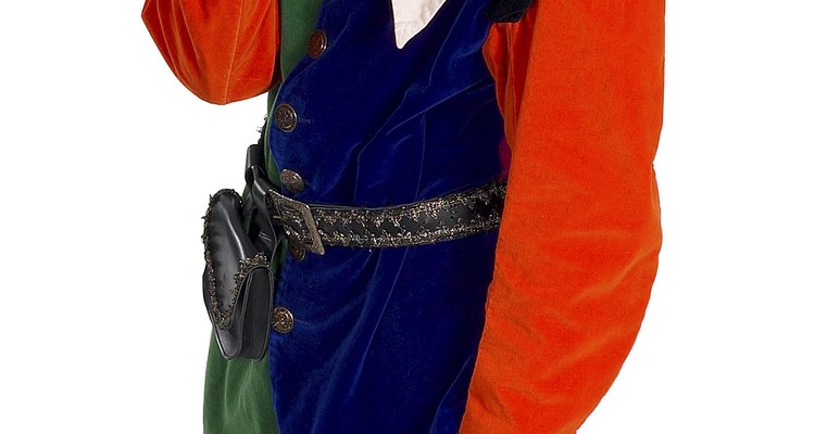 Jesters would often pretend to pull items out of their mouths.