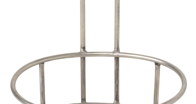 A metal caddie is subject to rust when exposed to water on a daily basis.