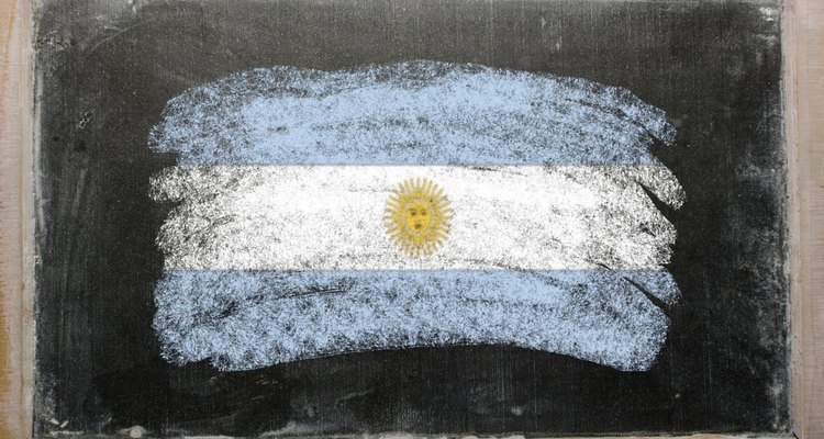 Bandera de Argentina.