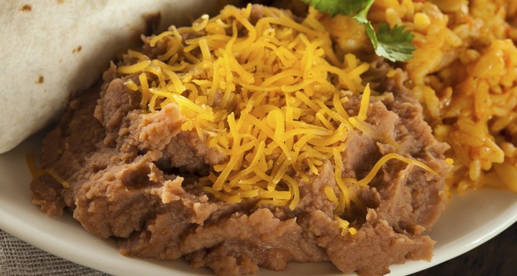 Homemade Refried Beans with Cheese