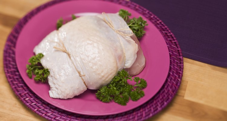 Stuffed raw chicken