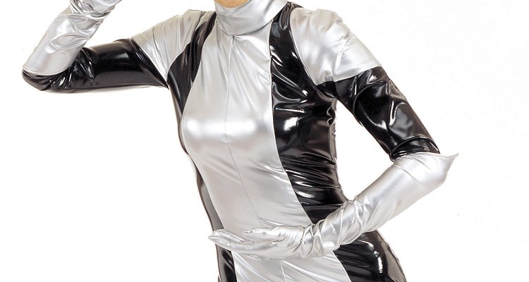 Latex can be used to make a form fitting, often shiny costume.
