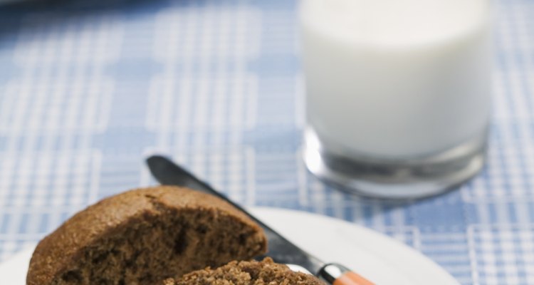 A moist warm muffin is a delicious treat.