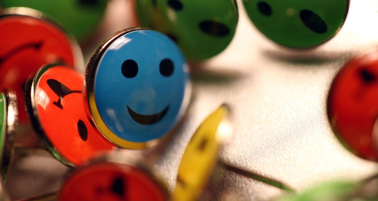 A simple smiley face is made of circles.