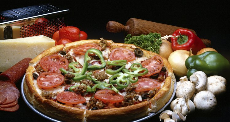 Pizza vegetariana.