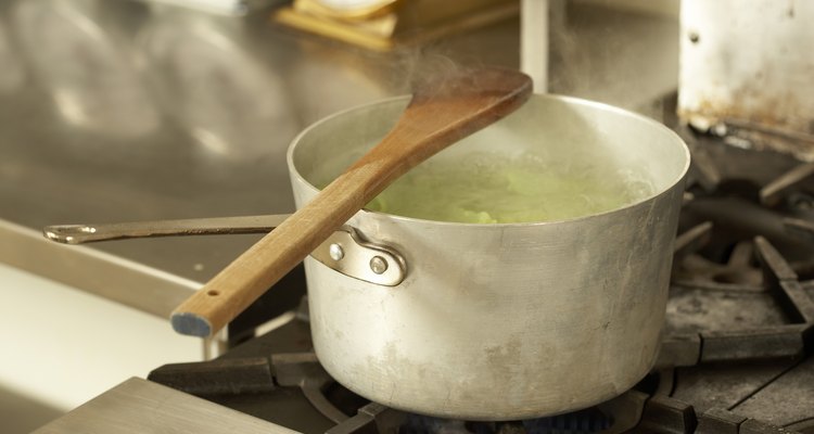 Overcooked food that boils over will cause burn marks on the hob.
