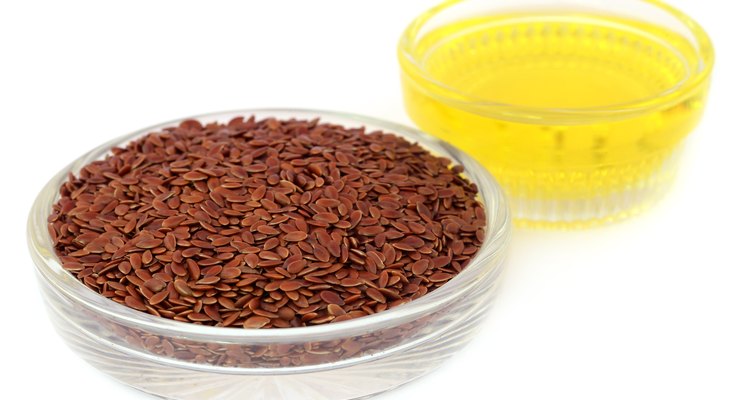 Flax seeds with oil