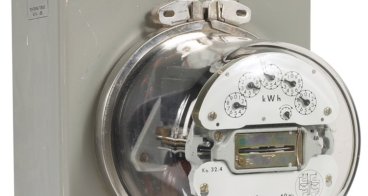 Meter boxes are often mounted to metal buildings.