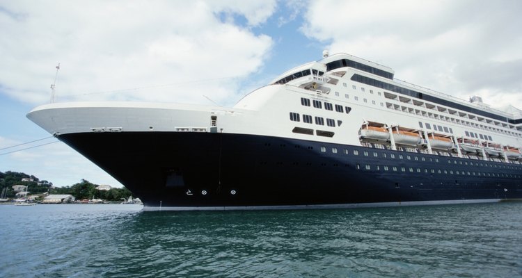 Anchored Cruise Ship, St. Lucia