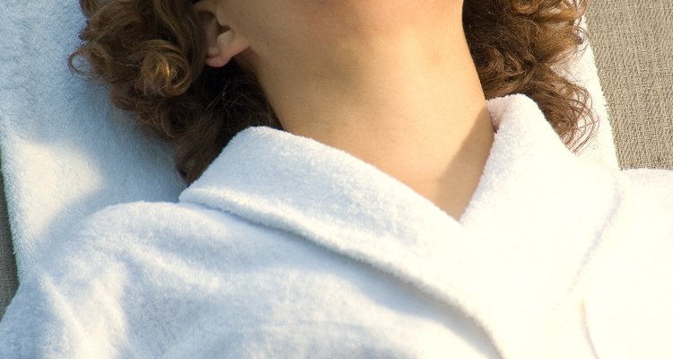 Terry cloth is highly absorbent and is used for bathrobes and towels.