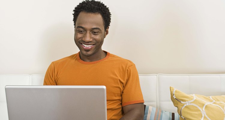 Man on laptop computer