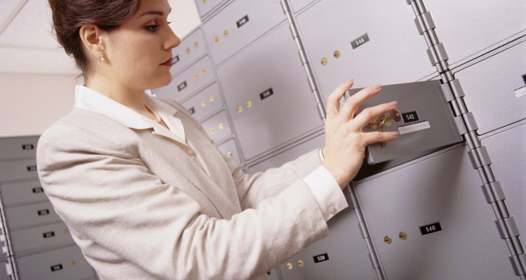 Be careful when retrieving your safe deposit box.