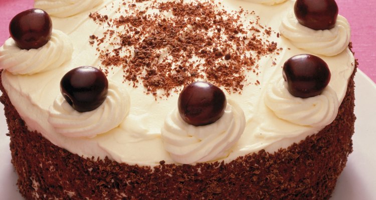 Black Forest cake is flavoured with kirsch, a cherry liqueur.