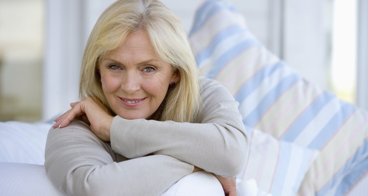 Woman on couch