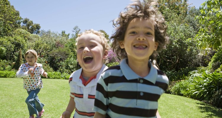 Backyard games like tag get 6-year-olds moving.