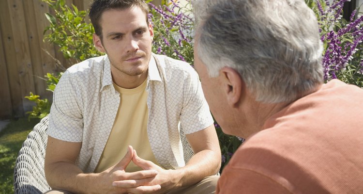 Men engaged in conversation