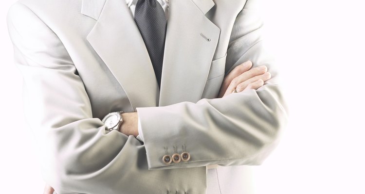 Man in gray suit