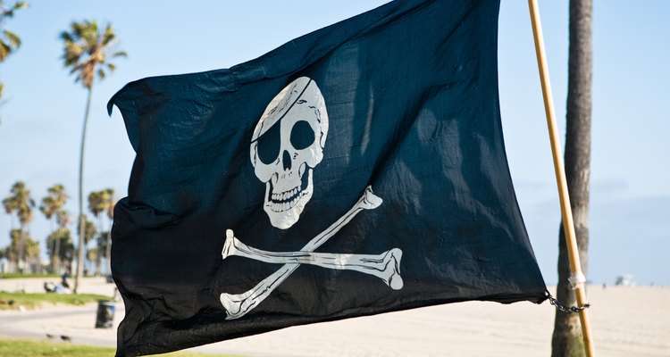 Diferentes banderas pirata eran utilizadas para iniciar una contienda psicológica contra los enemigos.