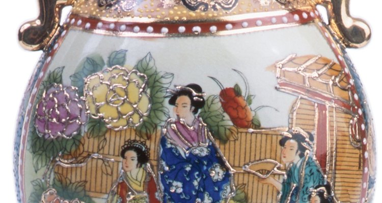 Chinese cloisonné often adorns vases.
